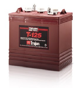 Trojan T-125 Golf Cart Battery 