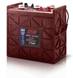 Trojan J205P Deep Cycle Battery, Free Delivery to many locations in the Northeast.